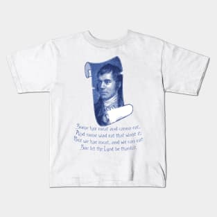 The Selkirk Grace Burns Night Supper Poem Kids T-Shirt